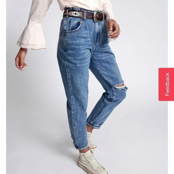 One Teaspoon Blue High Rise Women Jeans - Picture 12 of 13